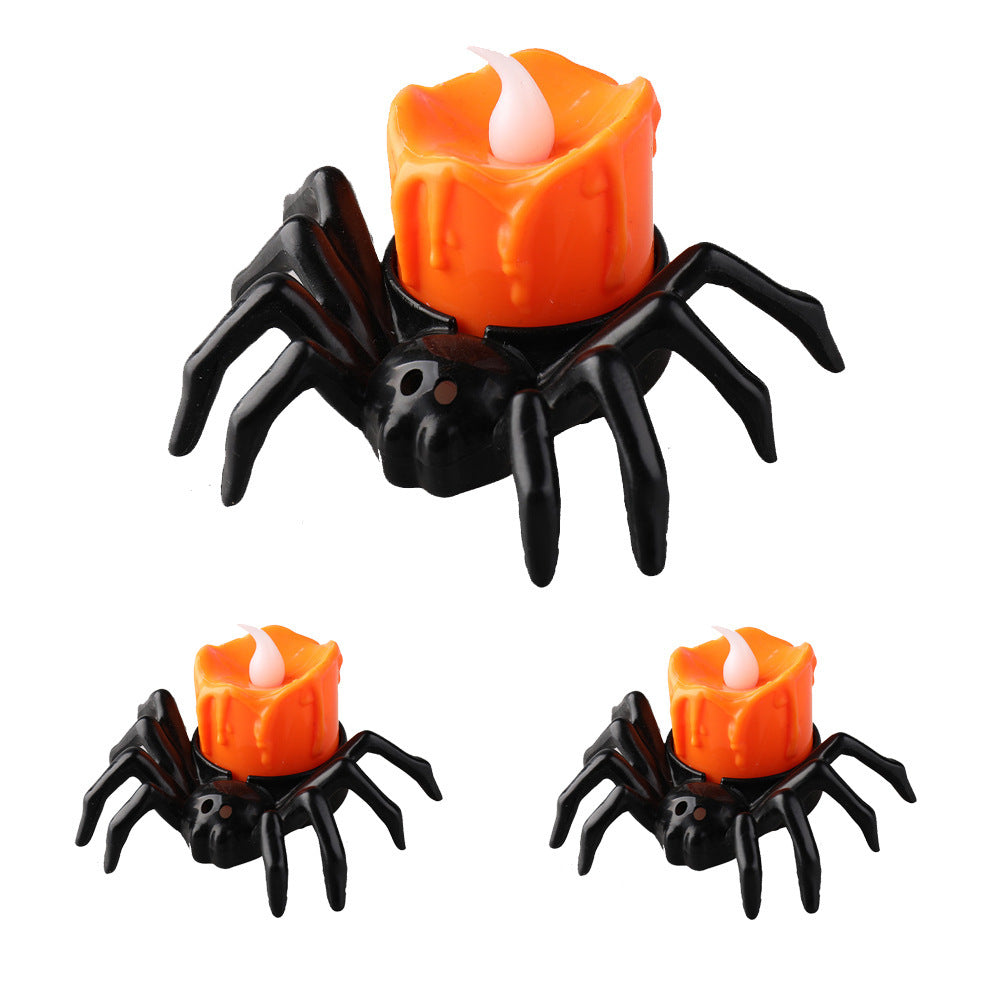 Halloween Festival Atmosphere Creative Halloween Spider Candlestick Ornaments, Halloween decorations items, Halloween masks, Halloween props, Halloween animatronics, Halloween inflatables, Halloween lights, Halloween fog machines, Halloween spider webs, Halloween lanterns, Halloween banners, Halloween streamers, Halloween tableware, Halloween centerpieces, Halloween party favors, Halloween yard stakes, Halloween tombstones, Halloween candles, Halloween wreaths, Halloween garlands
