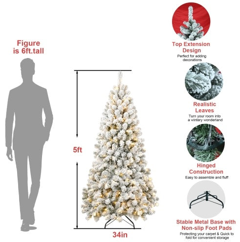 6FT Pre-lit Flocked Christmas Tree with 760 Memory Wire Tips – Effortlessly Fluffed, Perfectly Shaped, and Lit with 300 Warm Incandescent, Christmas tree, Artificial Christmas tree, Real Christmas tree, Miniature Christmas tree, Tabletop Christmas tree, Pre-lit Christmas tree, Flocked Christmas tree, White Christmas tree, Black Christmas tree, Ceramic Christmas tree, Christmas tree topper, Christmas tree skirt, Christmas tree stand, Christmas tree storage bag, Christmas ornaments, Glass Christmas ornaments,