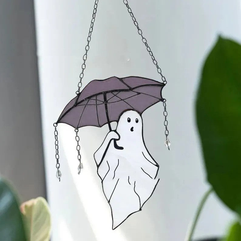 Funny Halloween Ghost And Umbrella Ornaments