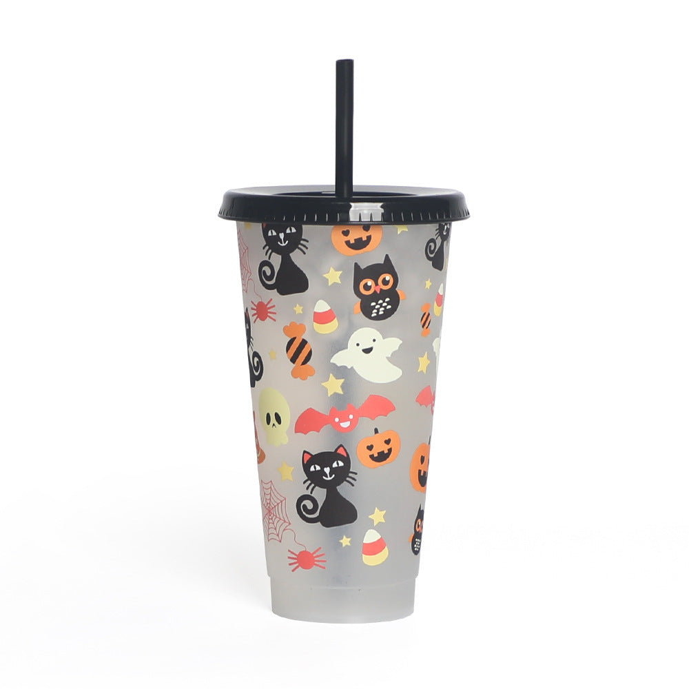 Halloween Creative Plastic Color Changing Luminous Cup