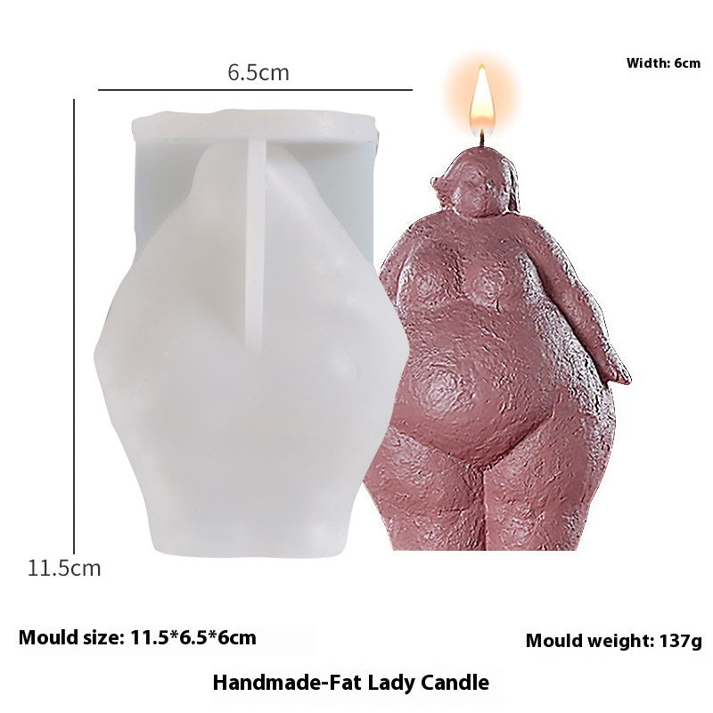 Nordic Abstract Diy Body Candle Silicone Mold