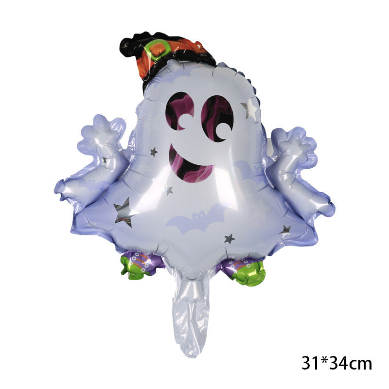 Halloween Decoration Arrangement Aluminum Film Balloons, Halloween decorations items, Halloween costumes, Halloween masks, Halloween props, Halloween animatronics, Halloween inflatables, Halloween lights, Halloween fog machines, Halloween spider webs, Halloween lanterns, Halloween banners, Halloween streamers, Halloween tableware, Halloween centerpieces, Halloween party favors, Halloween yard stakes, Halloween tombstones, Halloween candles, Halloween wreaths, Halloween garlands
