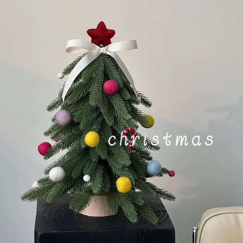 Christmas Tree Desktop Decoration Small Household Mini Slender Decoration