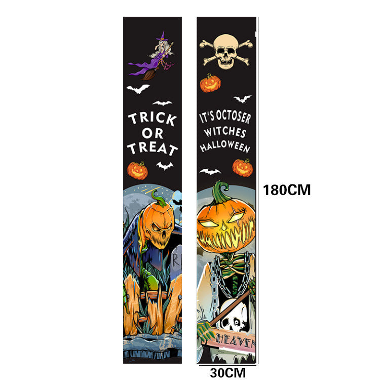 Halloween Party Decorative Door Curtain Banner Couplet