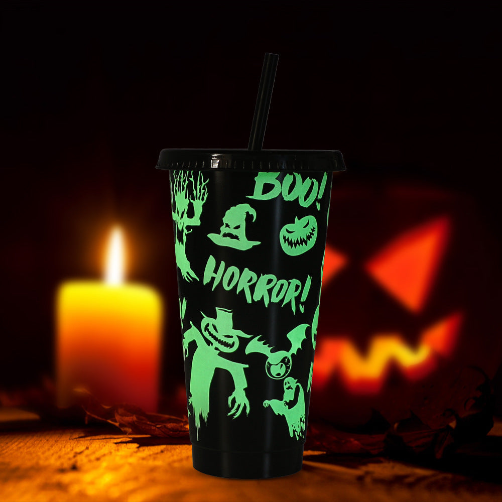 Halloween Creative Plastic Color Changing Luminous Cup