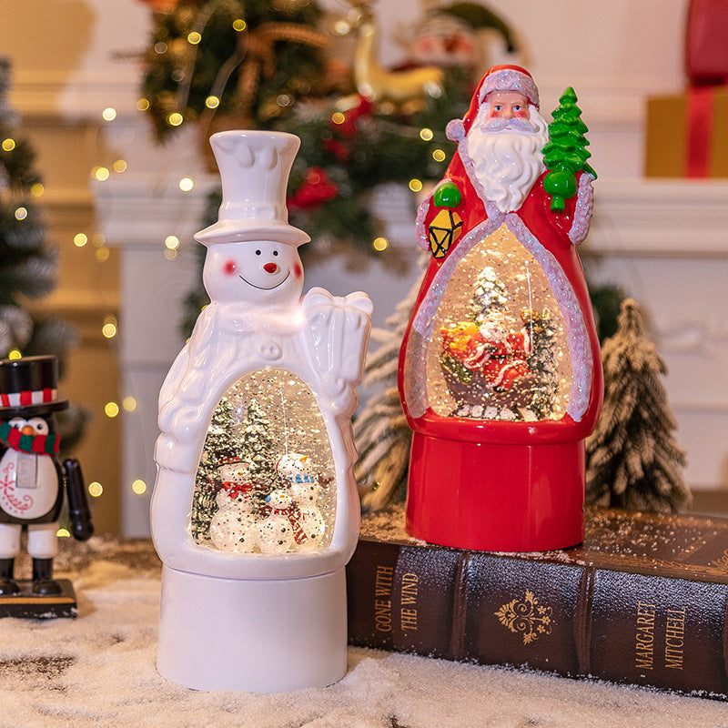 Christmas Music Box, Christmas Decoration Old Man Snowman Music Box Desktop Ambience Light, Holiday Ornaments, Christmas Decoration Items, Christmas Christmas Ornaments, Christmas Decoration Items, 