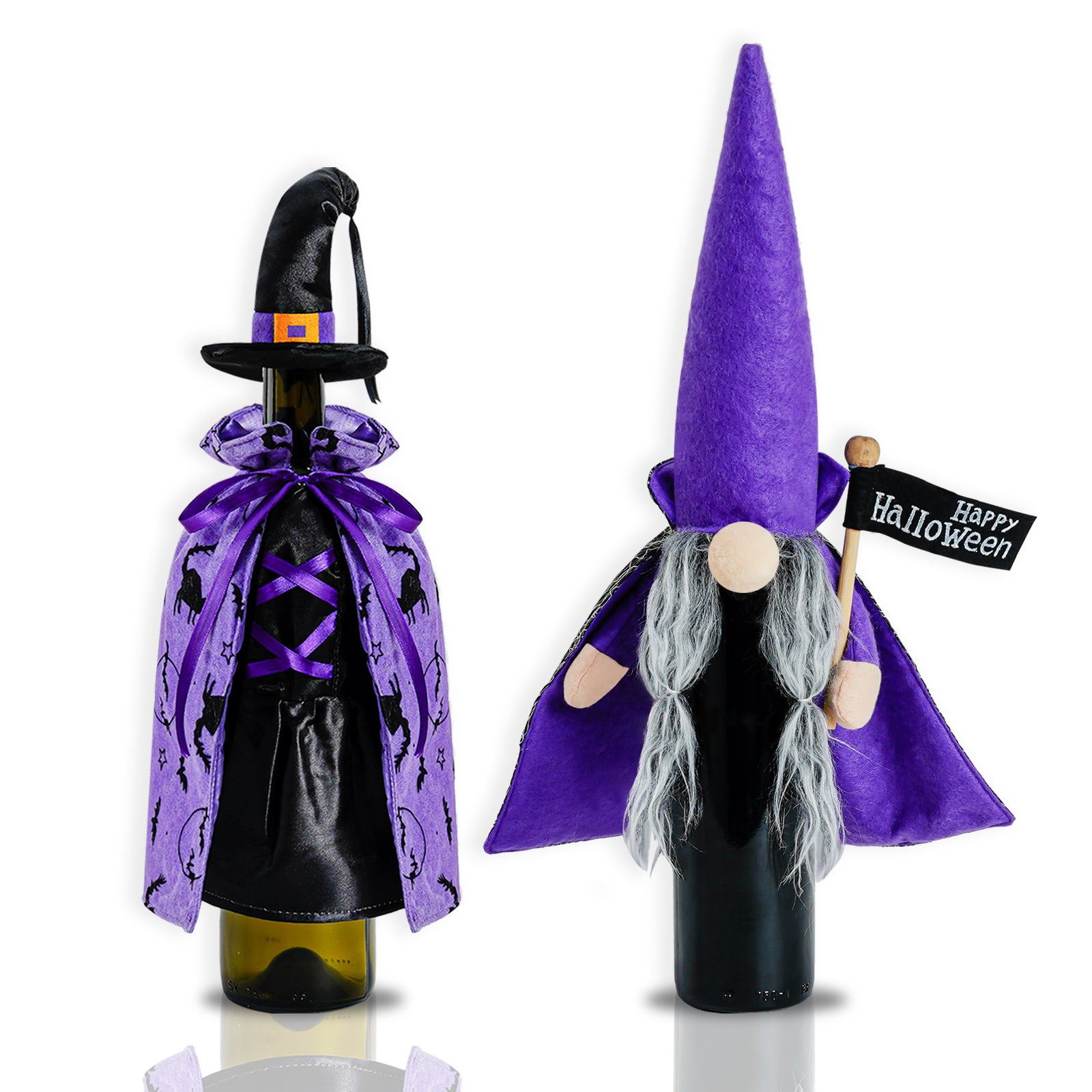 Halloween Decoration Black Witch Cloak Hat Bottle Cover, Halloween decorations items, Halloween costumes, Halloween masks, Halloween props, Halloween animatronics, Halloween inflatables, Halloween lights, Halloween fog machines, Halloween spider webs, Halloween lanterns, Halloween banners, Halloween streamers, Halloween tableware, Halloween centerpieces, Halloween party favors, Halloween yard stakes, Halloween tombstones, Halloween candles, Halloween wreaths, Halloween garlands
