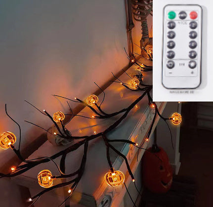 Halloween Decoration Rattan Lamp LED Artificial Tree Lights