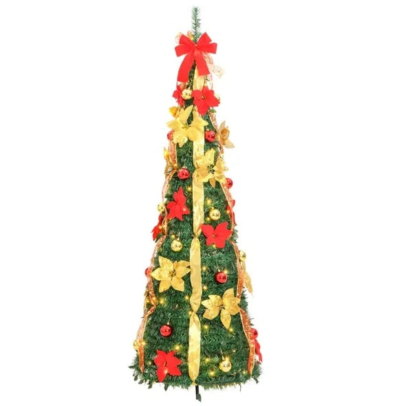 Artificial Christmas Tree Pop-up  LEDs Green 59.1, Christmas decorations, Christmas lights, Christmas tree ornaments, Christmas wreaths, Christmas garlands, Christmas stockings, Christmas tree toppers, Christmas village sets, Christmas figurines, Christmas table decorations, Christmas centerpieces, Christmas tree skirts, Christmas tree stands, Christmas yard decorations, Christmas outdoor lights, Christmas inflatables, Christmas