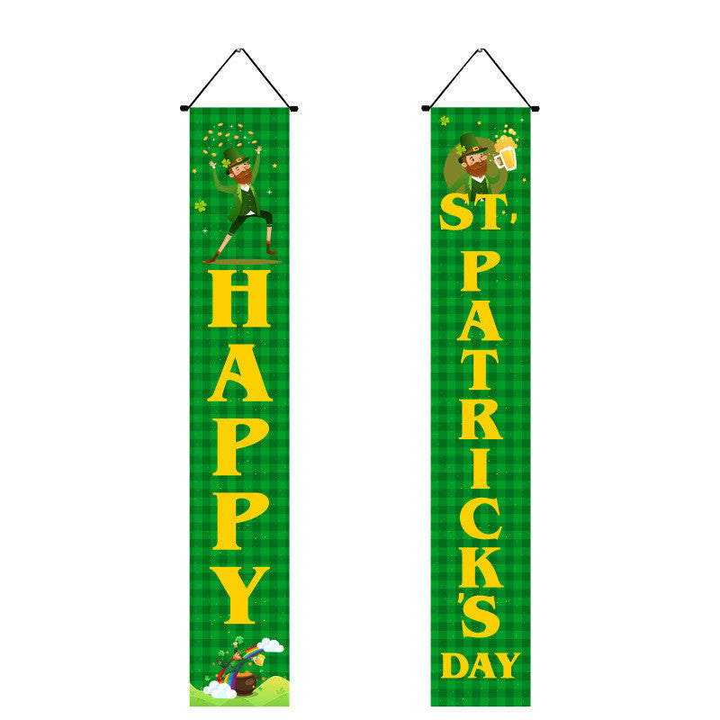 Irish National Day Porch Couplet With Flag, st patricks day decorations, st patricks day decor, st patrick's day decorations, st patrick day decorations, Irish Décor, irish ornaments, Decognomes, St. Patrick's Day Party Supplies, St. Patrick's Day Decorations: Shamrock, Irish & Leprechaun