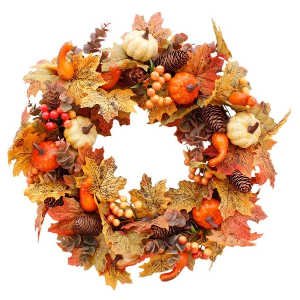 Halloween Autumn Garland 40cm Pumpkin Berry Door Hanging