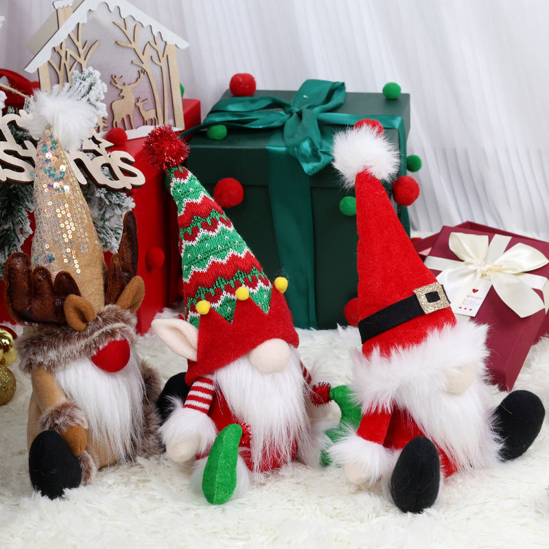 Christmas Faceless Old Man Doll Furnishings Ornaments