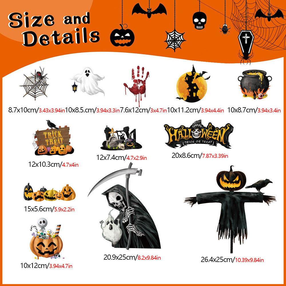 Halloween Magnetic Suction Fridge Stickers