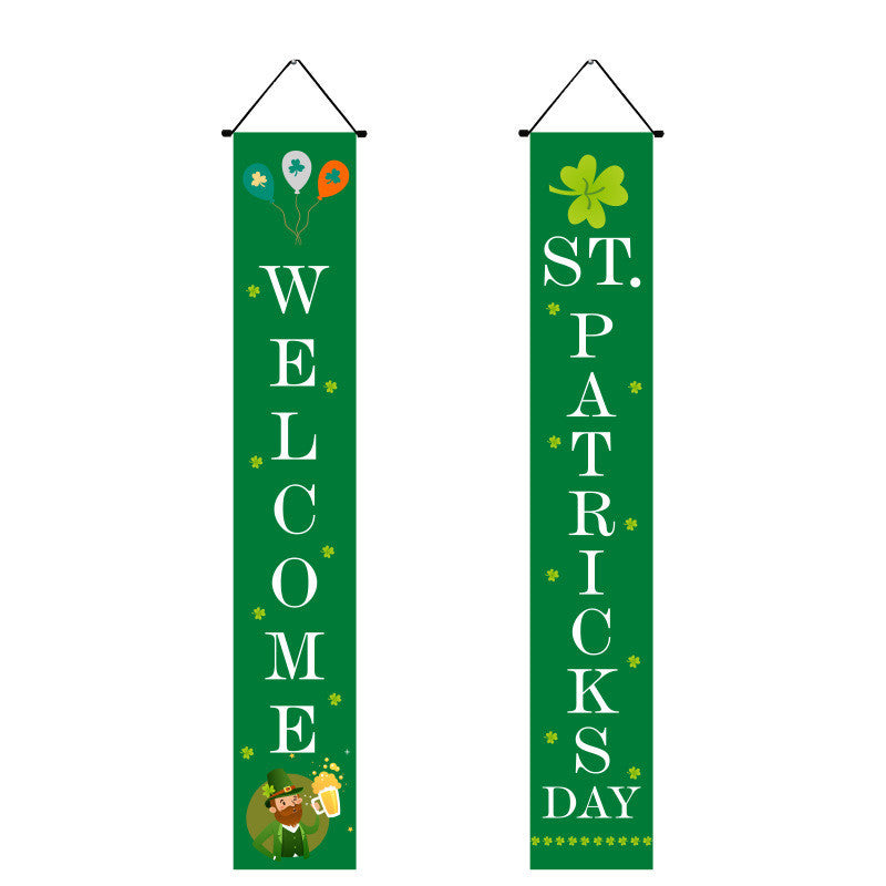 Irish National Day Porch Couplet With Flag, st patricks day decorations, st patricks day decor, st patrick's day decorations, st patrick day decorations, Irish Décor, irish ornaments, Decognomes, St. Patrick's Day Party Supplies, St. Patrick's Day Decorations: Shamrock, Irish & Leprechaun