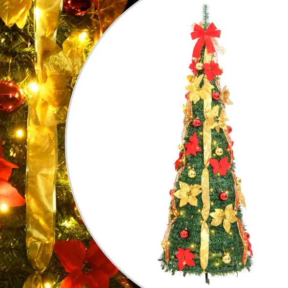 Artificial Christmas Tree Pop-up  LEDs Green 59.1, Christmas decorations, Christmas lights, Christmas tree ornaments, Christmas wreaths, Christmas garlands, Christmas stockings, Christmas tree toppers, Christmas village sets, Christmas figurines, Christmas table decorations, Christmas centerpieces, Christmas tree skirts, Christmas tree stands, Christmas yard decorations, Christmas outdoor lights, Christmas inflatables, Christmas