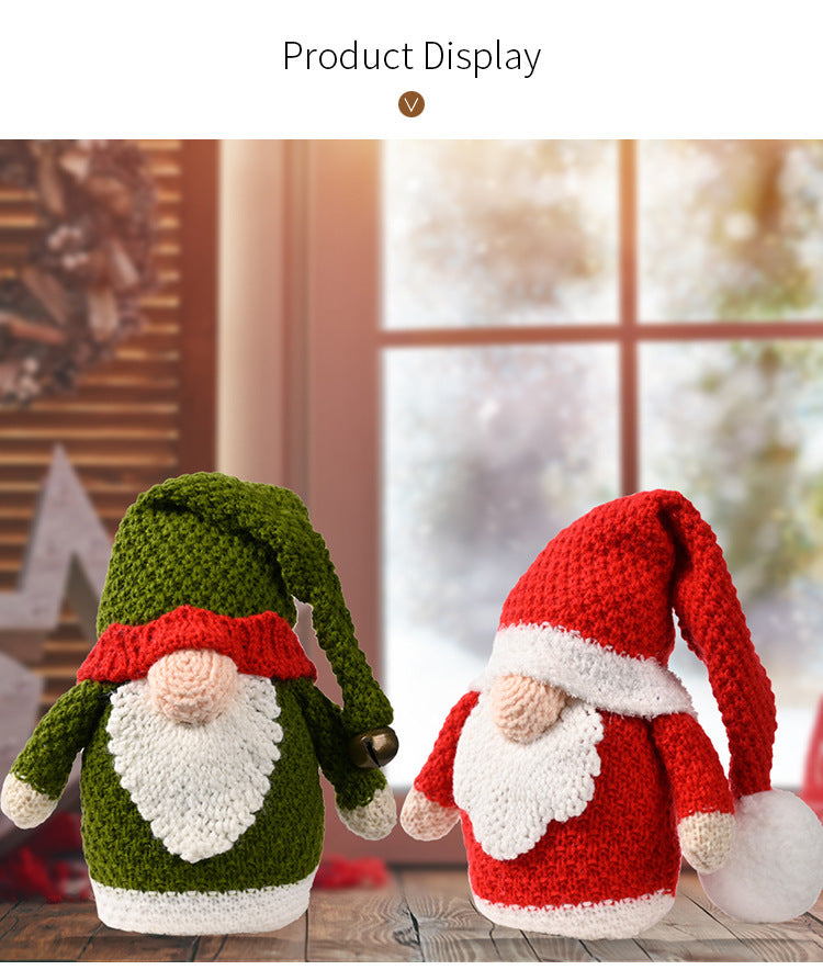 Knitted Rudolf Ornaments Christmas Doll