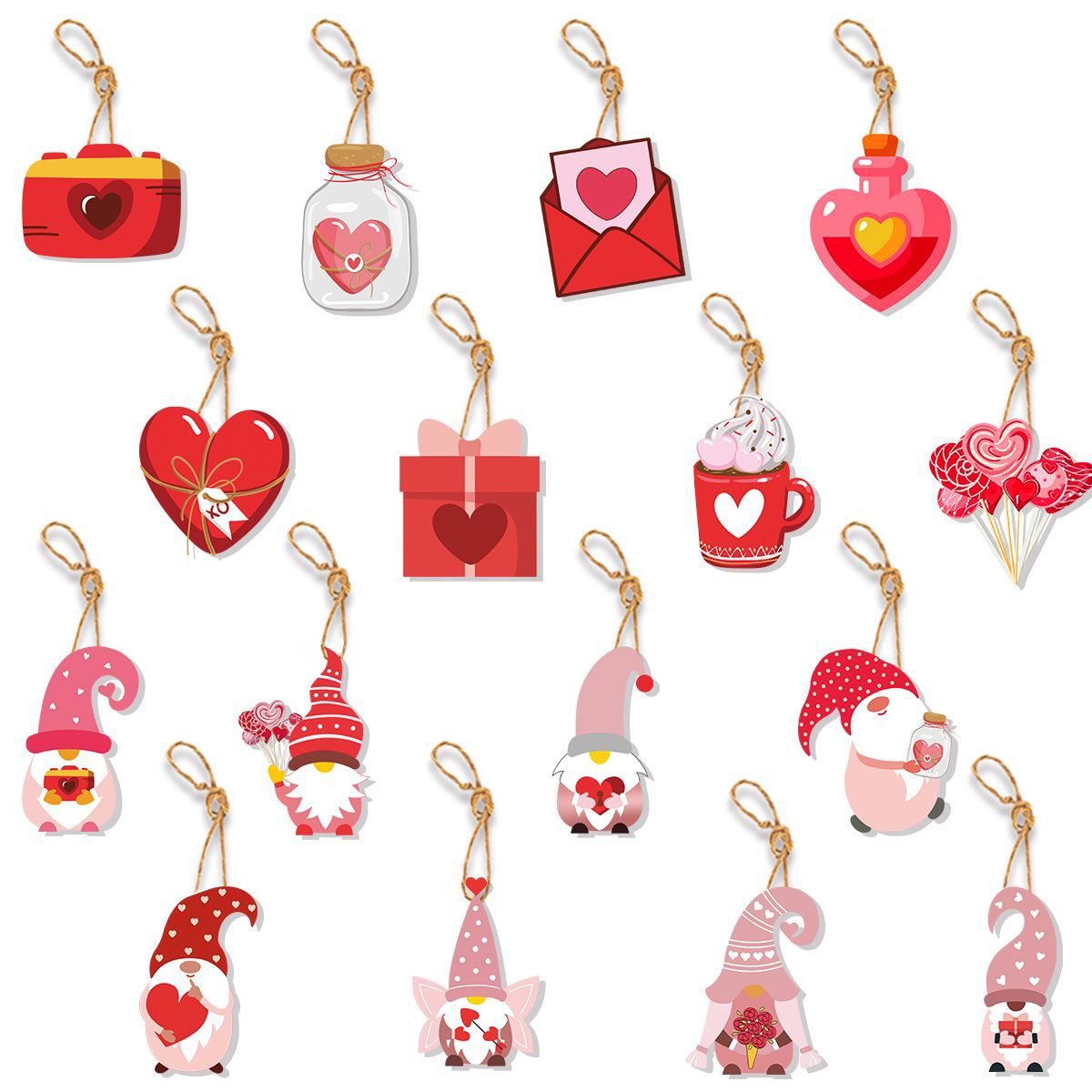 Valentine's Day decor, Romantic home accents, Heart-themed decorations, Cupid-inspired ornaments, Love-themed party supplies, Red and pink decor, Valentine's Day table settings, Romantic ambiance accessories, Heart-shaped embellishments, Valentine's Day home embellishments