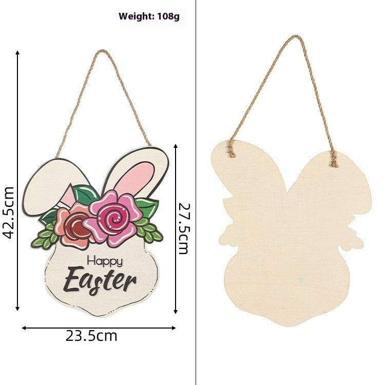 Easter Decoration Cute Cartoon Rabbit Wooden Decoration, easter decorations, Easter Decor, easter table decor, outdoor easter decorations, shop easter, Decognomes, Spring Decorations