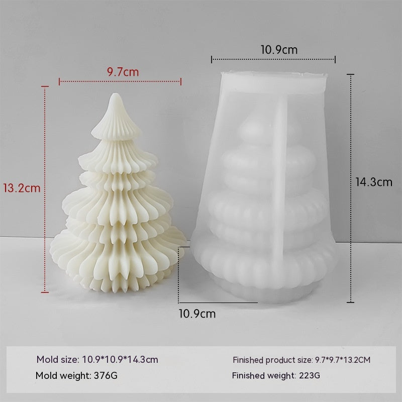 Origami Christmas Tree Silicone Mold Christmas