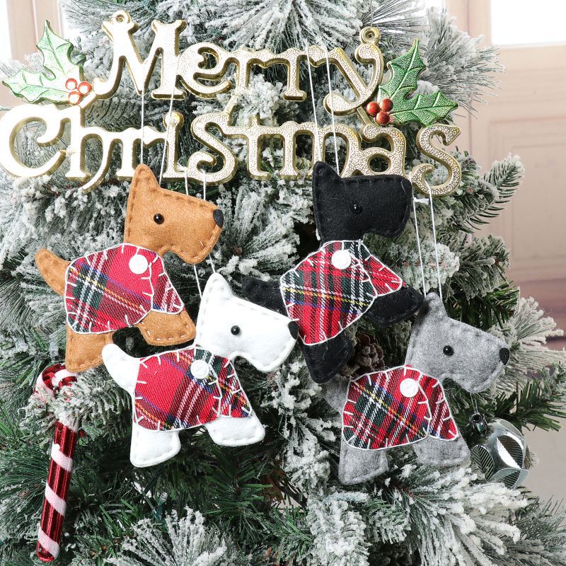 Christmas Tree Pendant Dressing Box Dog Ornaments