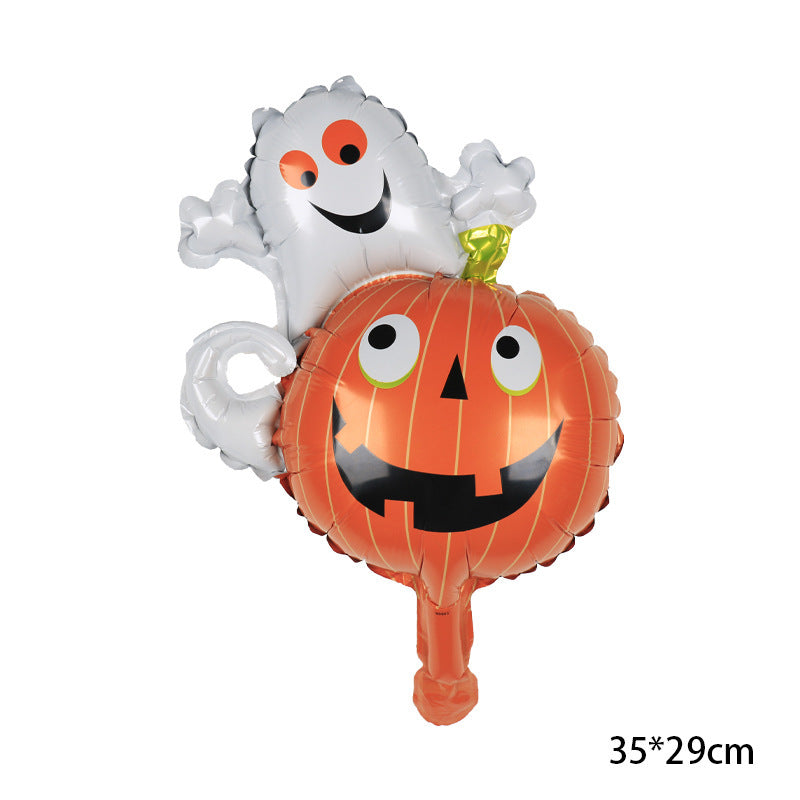 Halloween Decoration Arrangement Aluminum Film Balloons, Halloween decorations items, Halloween costumes, Halloween masks, Halloween props, Halloween animatronics, Halloween inflatables, Halloween lights, Halloween fog machines, Halloween spider webs, Halloween lanterns, Halloween banners, Halloween streamers, Halloween tableware, Halloween centerpieces, Halloween party favors, Halloween yard stakes, Halloween tombstones, Halloween candles, Halloween wreaths, Halloween garlands
