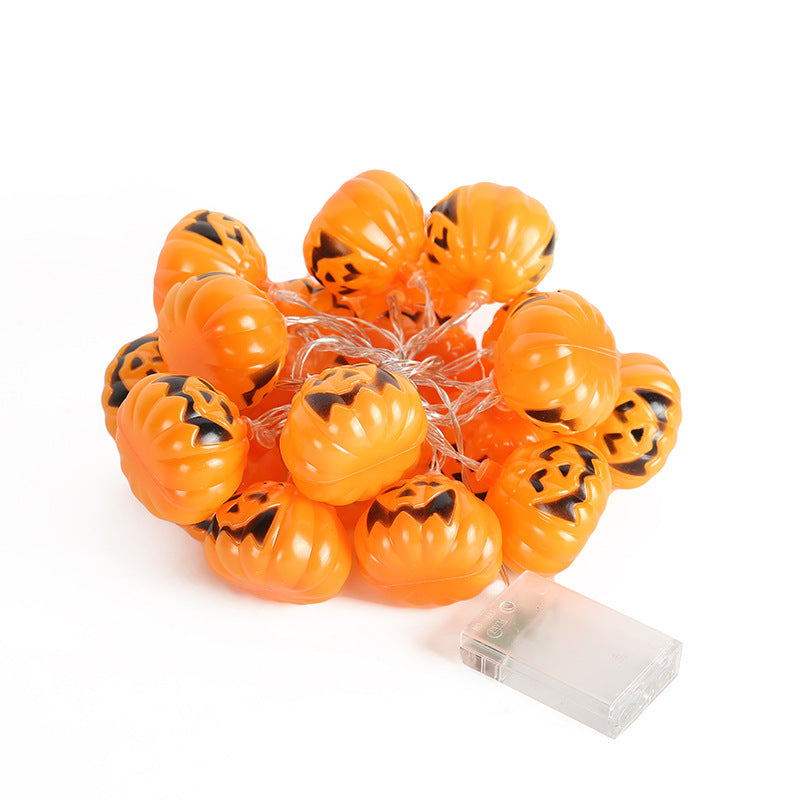 Halloween Ghost Festival Series Led Pumpkin Lamp, Halloween String Lights, Smiley face pumpkin 6.4*5.4cm, hooded pumpkin 5 * 7cm, hooded pumpkin 5*4.6cm, crystal pumpkin 2.5*3.5cm, small pumpkin 4.3 * 3.2cm