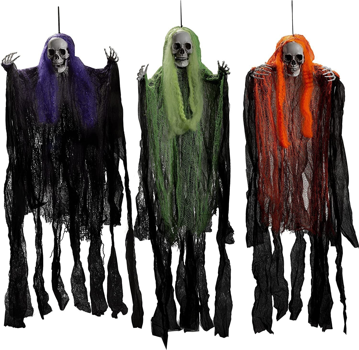 Halloween Decoration Three-piece Hanging Ghost Party Supplies