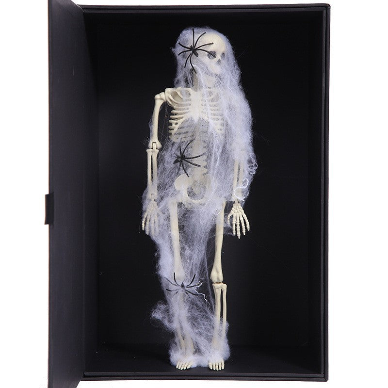 Halloween Simulation 40CM Skeleton Pendant Stand-able Movable Joint