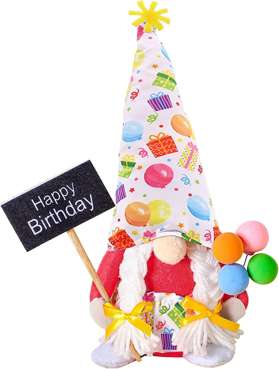 Birthday Faceless Elderly Birthday Sitting Doll