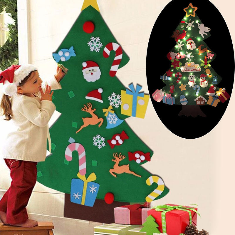 Oversized Christmas Decorations DIY Felt Cloth Christmas Tree