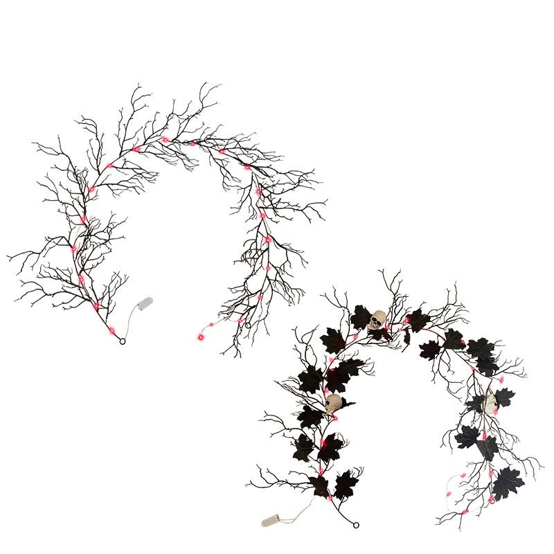 Simulation Deadwood Rattan Black Maple Leaf Branches Holiday Decoration