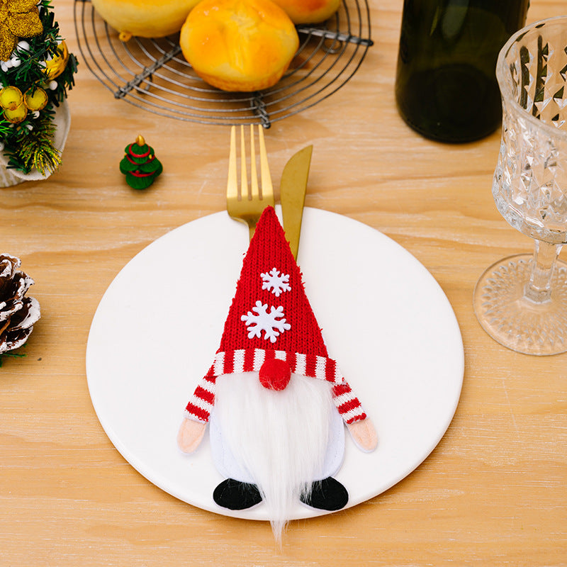 Christmas Decorations Tableware Knife And Fork Set