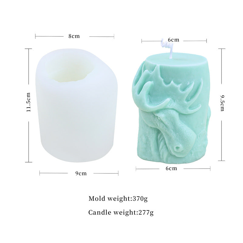 Geometric Small Animal Food Grade Liquid Silicone Candle Mold, Geometric candle molds, Abstract candle molds, DIY candle making molds, Decognomes, Silicone candle molds, Candle Molds, Aromatherapy Candles, Scented Candle, 