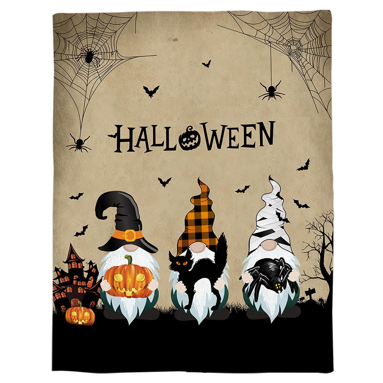 Halloween Theme Pattern Flannel Blanket