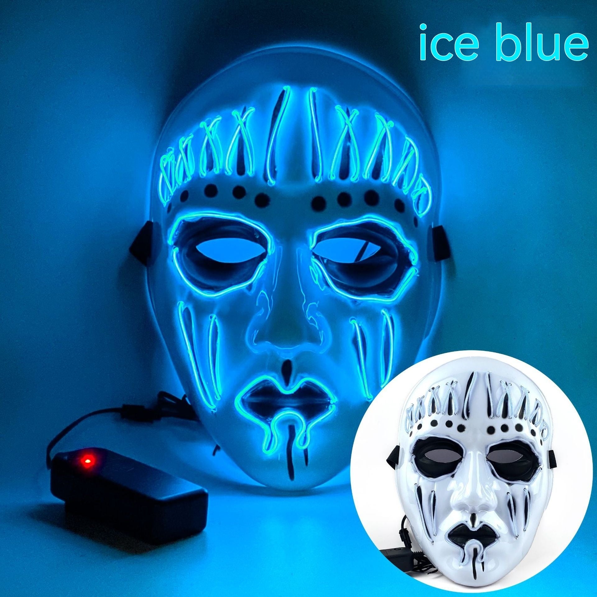 EL Cold Light Mask For Halloween, Funny Glowing Masks, Halloween Horror Mask, Halloween LED Full Mask, Skull LED Mask, Animal Mask, Costumes Props Mask, Halloween Masks For Sale, Halloween Masks Near Me, Halloween Mask Micheal Myers, Halloween Mask Store.