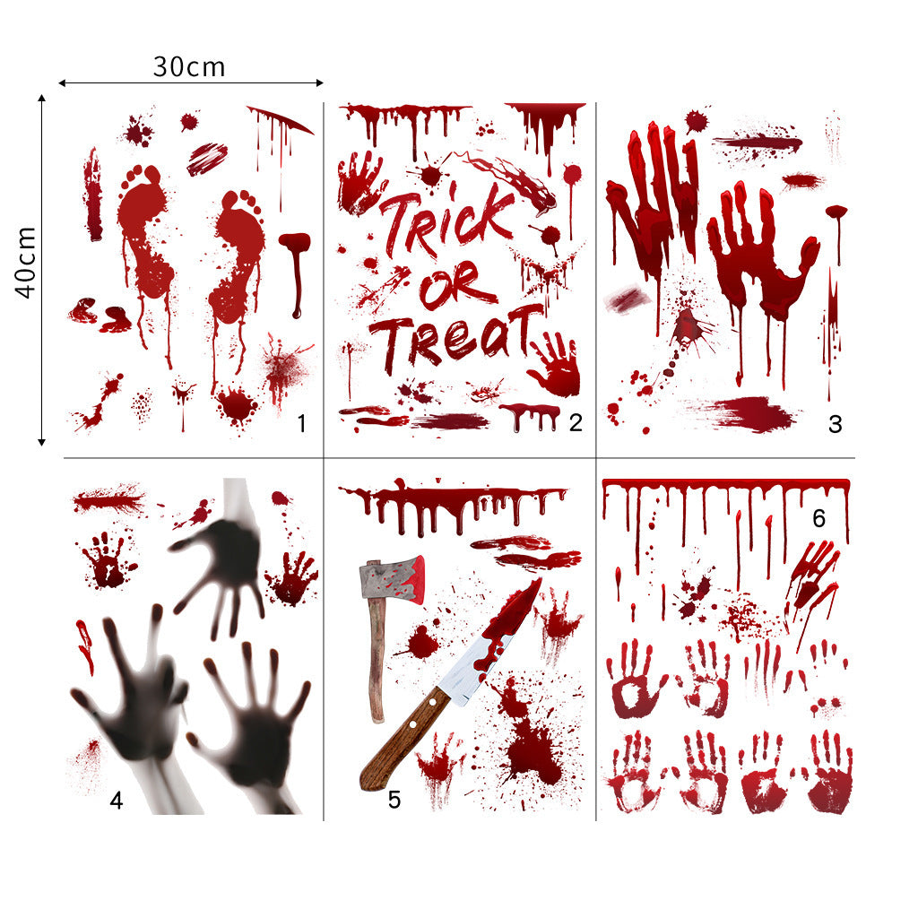 PVC Horror Fashion Halloween Wall Sticker