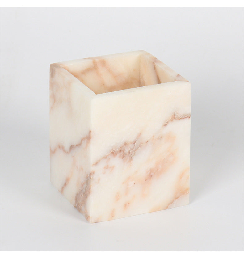 Marble Aromatherapy Candle Cup Container Candlestick Table Decorations