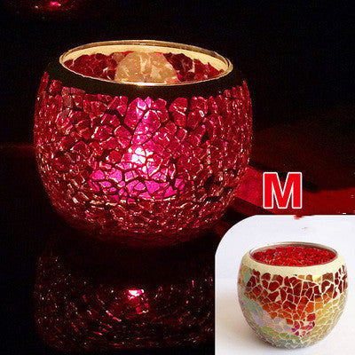 European Glass Mosaic Candle Holder Gift Ornament, candle holder, candle stick holder, glass candle holder, iron candle holder, wicker candle holder 2 piece set, candle holders, candlesticks, candle sticks, Luxury candles holders, taper candle holders, candlestick holder, Wooden Candlestick Candle Holder, Metal Candle Holders