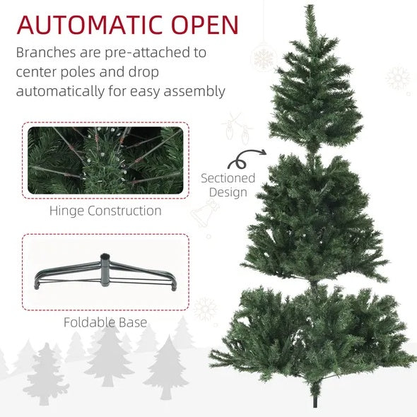 7.5ft Artificial Christmas Tree, Xmas Tree with 1346 Branch Tips, Auto Open, Holiday Décor with Steel Base for Home Office, Green Christmas tree, Artificial Christmas tree, Real Christmas tree, Miniature Christmas tree, Tabletop Christmas tree, Pre-lit Christmas tree, Flocked Christmas tree, White Christmas tree, Black Christmas tree, Ceramic Christmas tree, Christmas tree topper, Christmas tree skirt, Christmas tree stand, Christmas tree storage bag, Christmas ornaments, Glass Christmas ornaments,