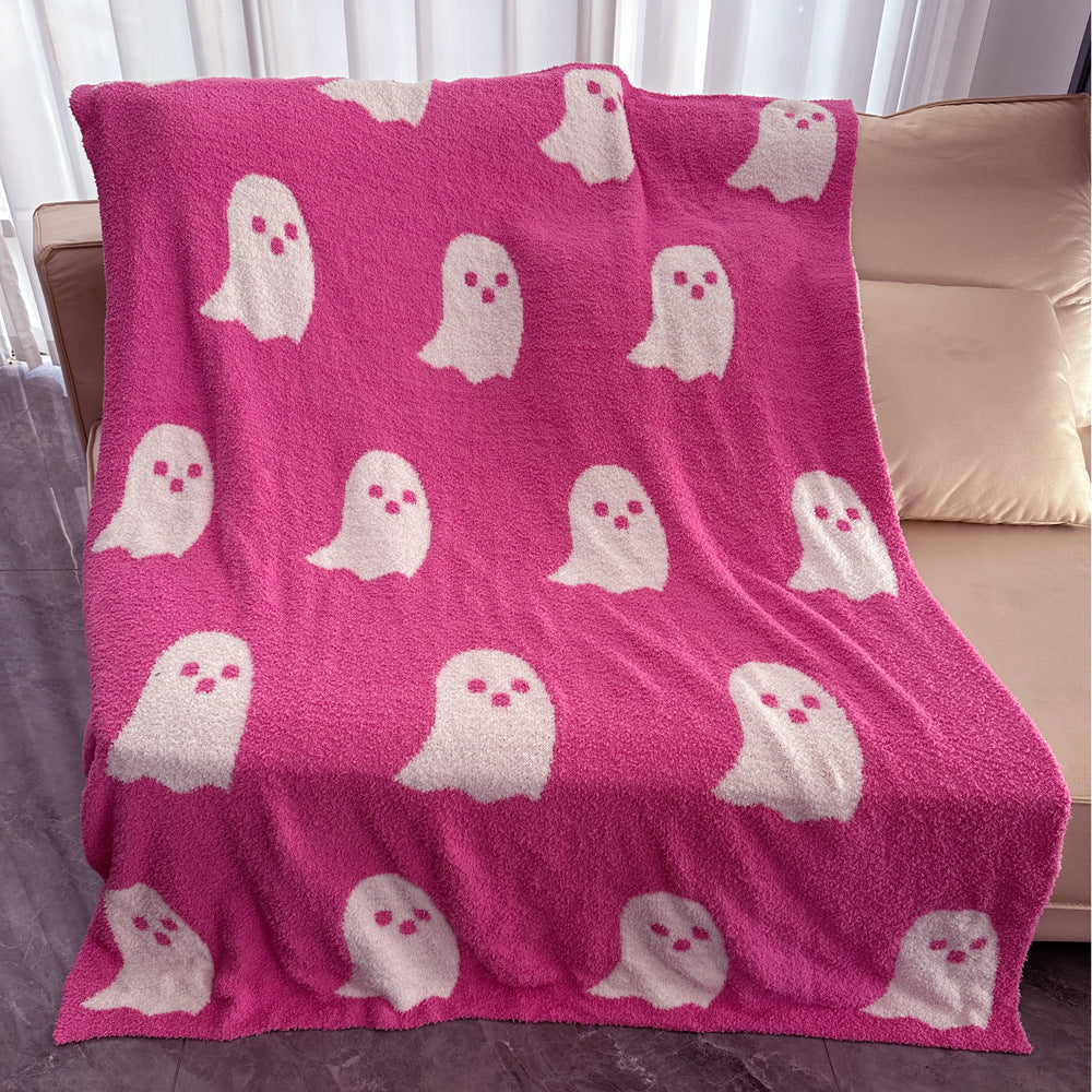 Half Velvet Blanket Ghost Blanket Knitted, Pumpkin lanterns, Jack o Lanterns, Halloween Lights, Halloween Decoration Ornaments, Halloween inflatables, carved pumpkins, Halloween wreaths, Halloween Candles.