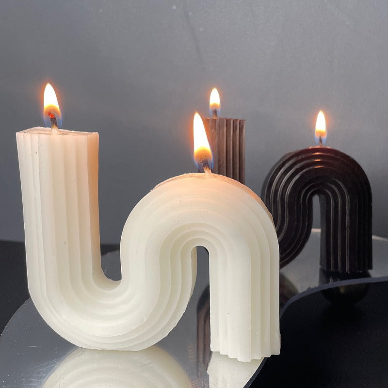 Aromatherapy Candle Three-dimensional Simple Home Decoration Fragrance Candle