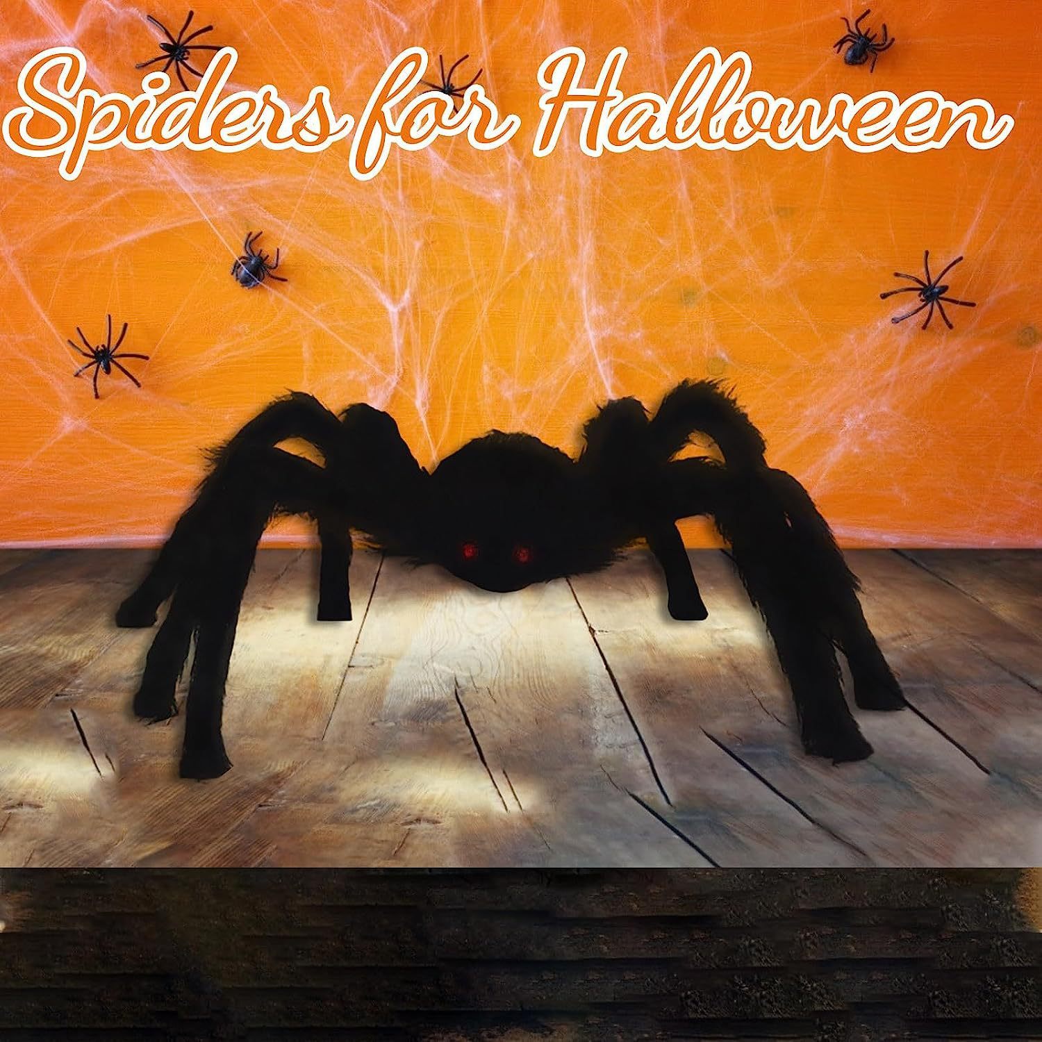 Halloween Decoration Simulation Plush Spider, Halloween decorations items, Halloween costumes, Halloween masks, Halloween props, Halloween animatronics, Halloween inflatables, Halloween lights, Halloween fog machines, Halloween spider webs, Halloween lanterns, Halloween banners, Halloween streamers, Halloween tableware, Halloween centerpieces, Halloween party favors, Halloween yard stakes, Halloween tombstones, Halloween candles, Halloween wreaths, Halloween garlands
