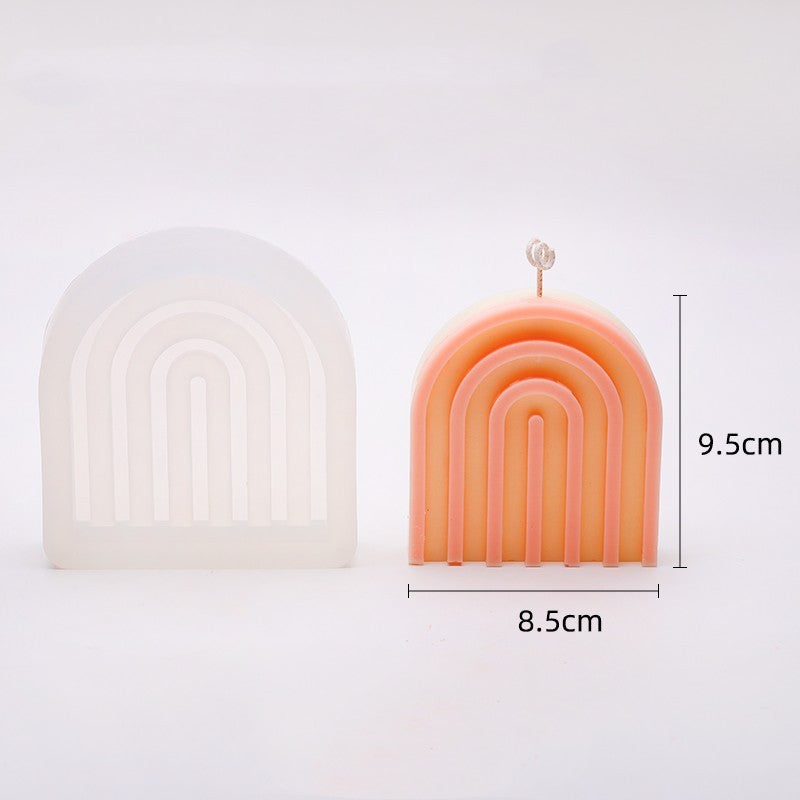 Geometric Circular Love Silicone Mold, Silicone candle molds, Christmas tree candle molds, Halloween pumpkin candle molds, Easter egg candle molds, Animal candle molds, Sea creature candle molds, Fruit candle molds, Geometric candle molds, Abstract candle molds, DIY candle making molds,
