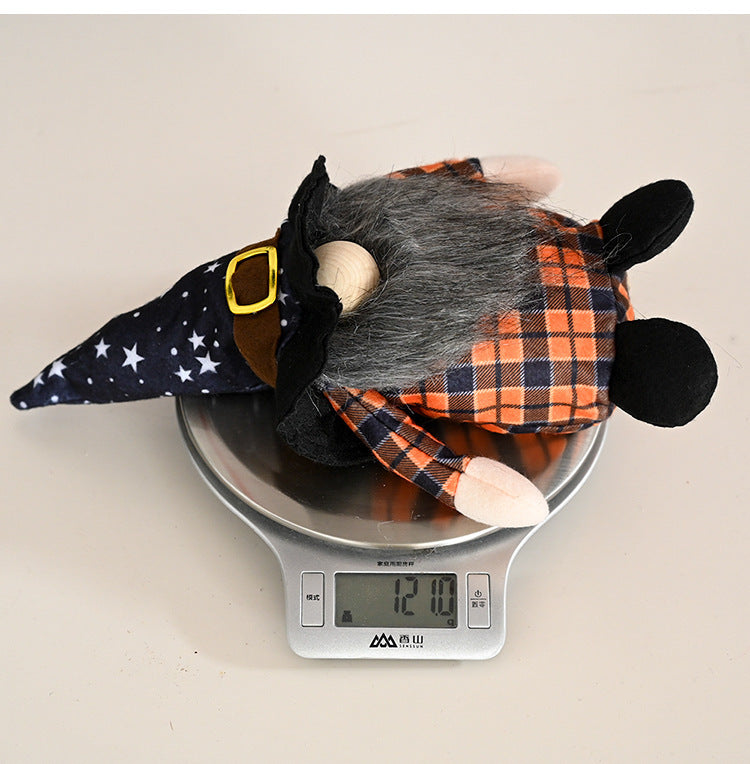 Plaid Halloween Rudolf Doll