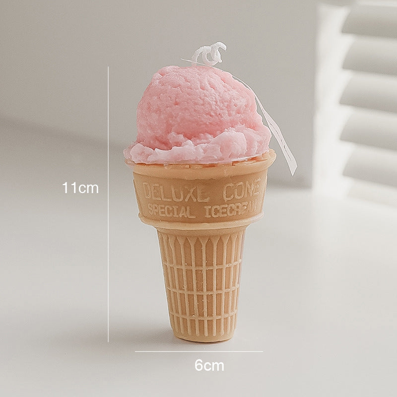 Fashionable Personality Sweet Cone Incense Candle, Ice Cream Candle, Geometric candle molds, Abstract candle molds, DIY candle making molds, Decognomes, Silicone candle molds, Candle Molds, Aromatherapy Candles, Scented Candle, 