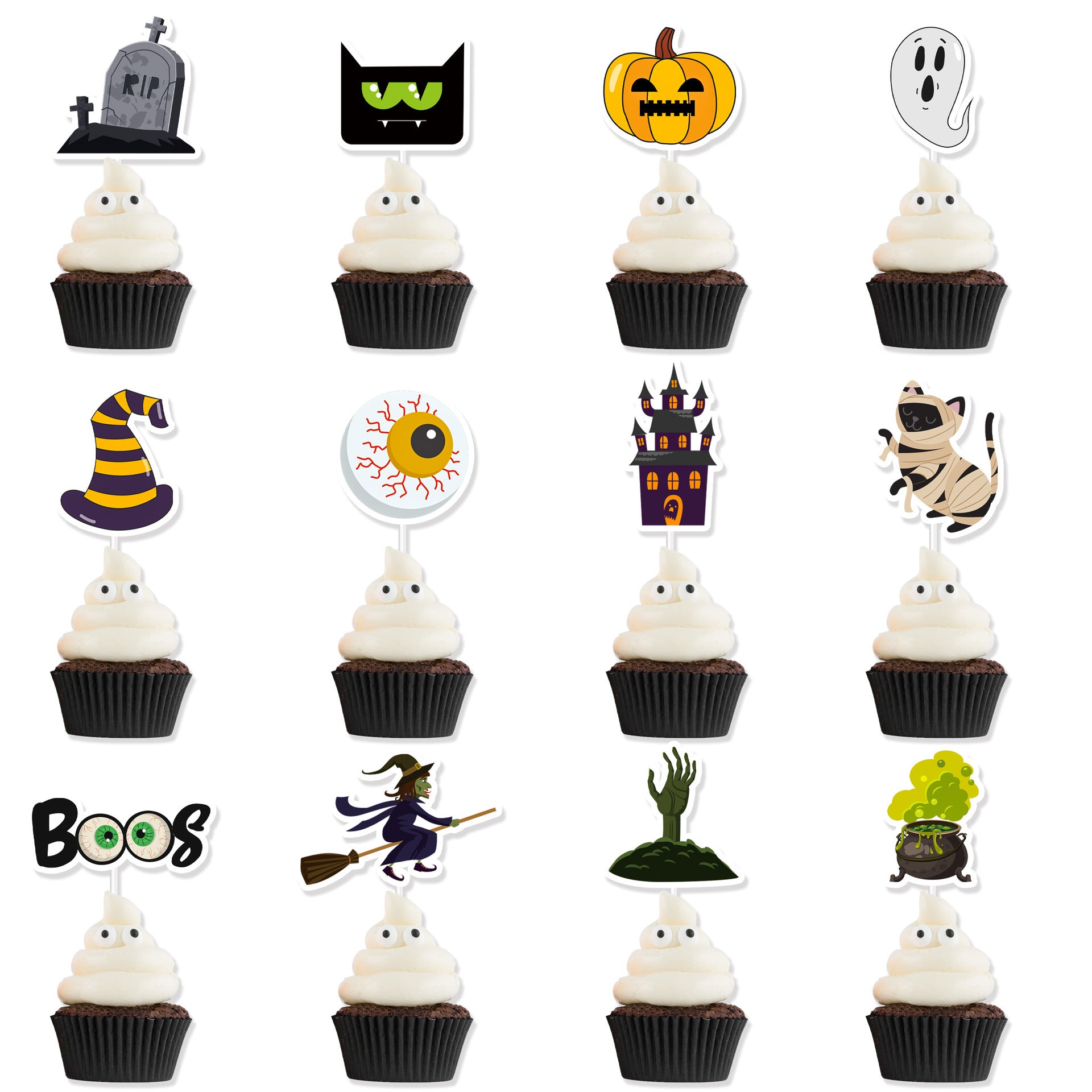 Fashion Simple Halloween Cake Decorative Planting Flags, Halloween decorations items, Halloween costumes, Halloween masks, Halloween props, Halloween animatronics, Halloween inflatables, Halloween lights, Halloween fog machines, Halloween spider webs, Halloween lanterns, Halloween banners, Halloween streamers, Halloween tableware, Halloween centerpieces, Halloween party favors, Halloween yard stakes, Halloween tombstones, Halloween candles, Halloween wreaths, Halloween garlands
