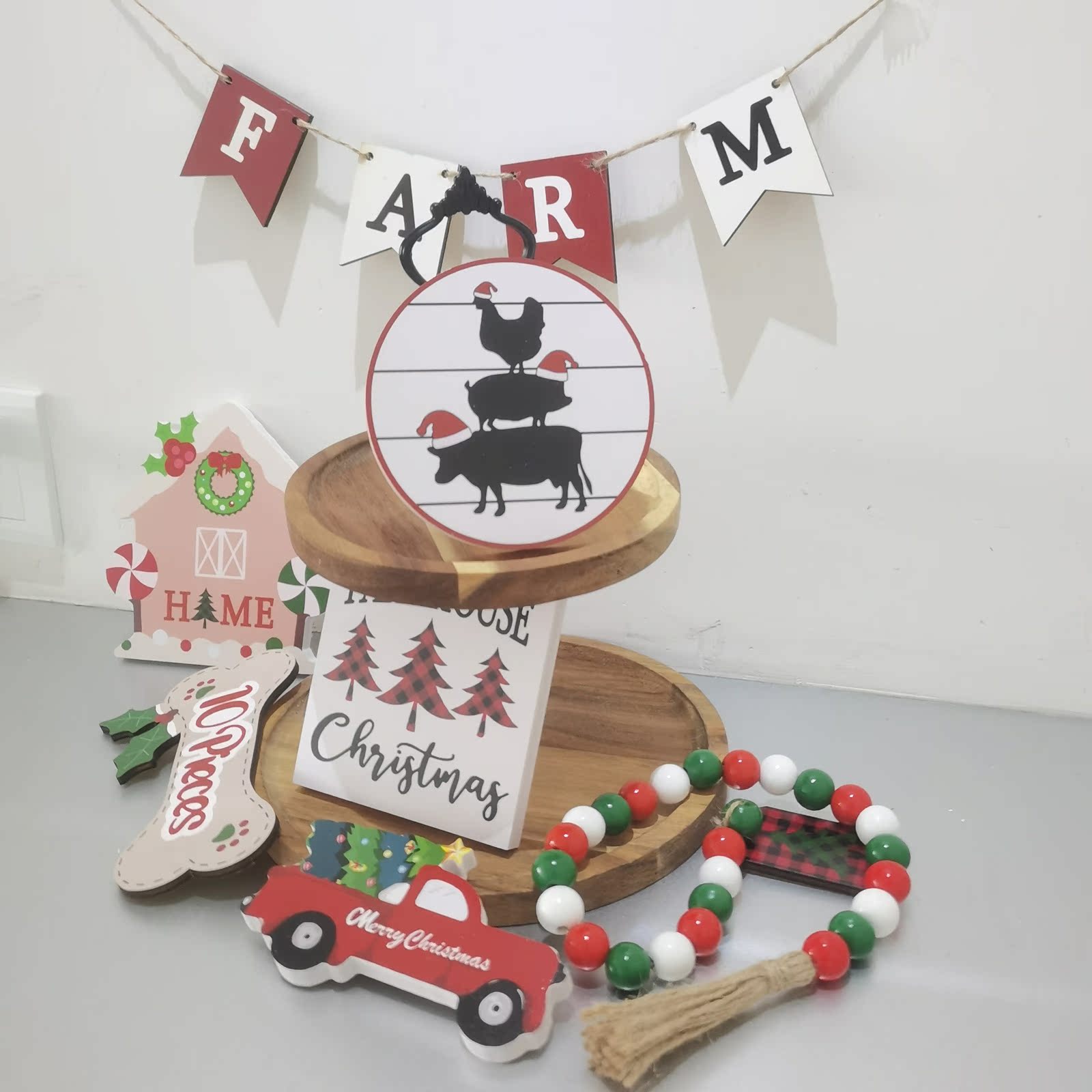 Christmas Ornament Decoration Wooden