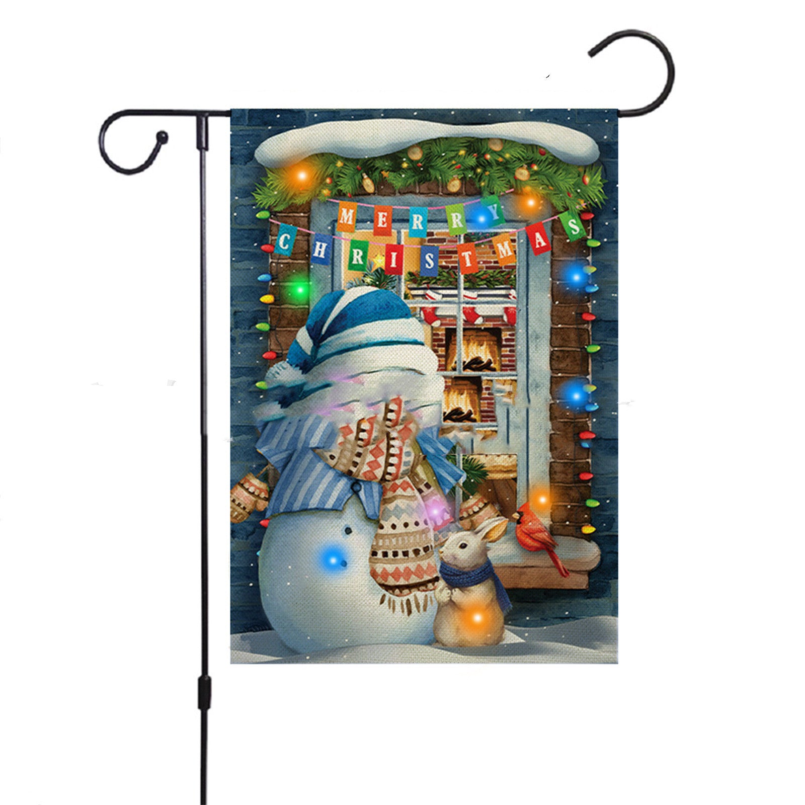 Outdoor Decoration Christmas With Lights Garden Flag, Outdoor and Indoor Christmas decorations Items, Christmas ornaments, Christmas tree decorations, salt dough ornaments, Christmas window decorations, cheap Christmas decorations, snowmen, and ornaments.