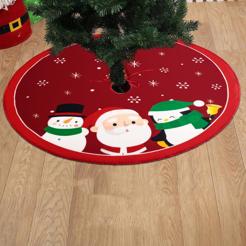 Household Exquisite Printing Tree Bottom Decoration, Christmas Tree Bottom Decoration, Christmas Tree Bottom Arrangements, Tree Bottom decoration,  