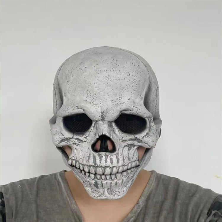 Full Head Skull Mask Helmet With Movable Jaw 3D Skeleton Skull Horror Mask Adults Cosplay Costume, Funny Glowing Masks, Halloween Horror Mask, Halloween LED Full Mask, Skull LED Mask, Animal Mask, Costumes Props Mask, Halloween Masks For Sale, Halloween Masks Near Me, Halloween Mask Micheal Myers, Halloween Mask Store